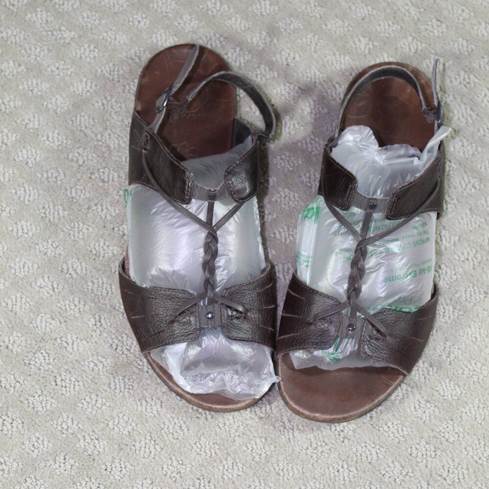 Merrell Micca Mahogany Leather Sandals